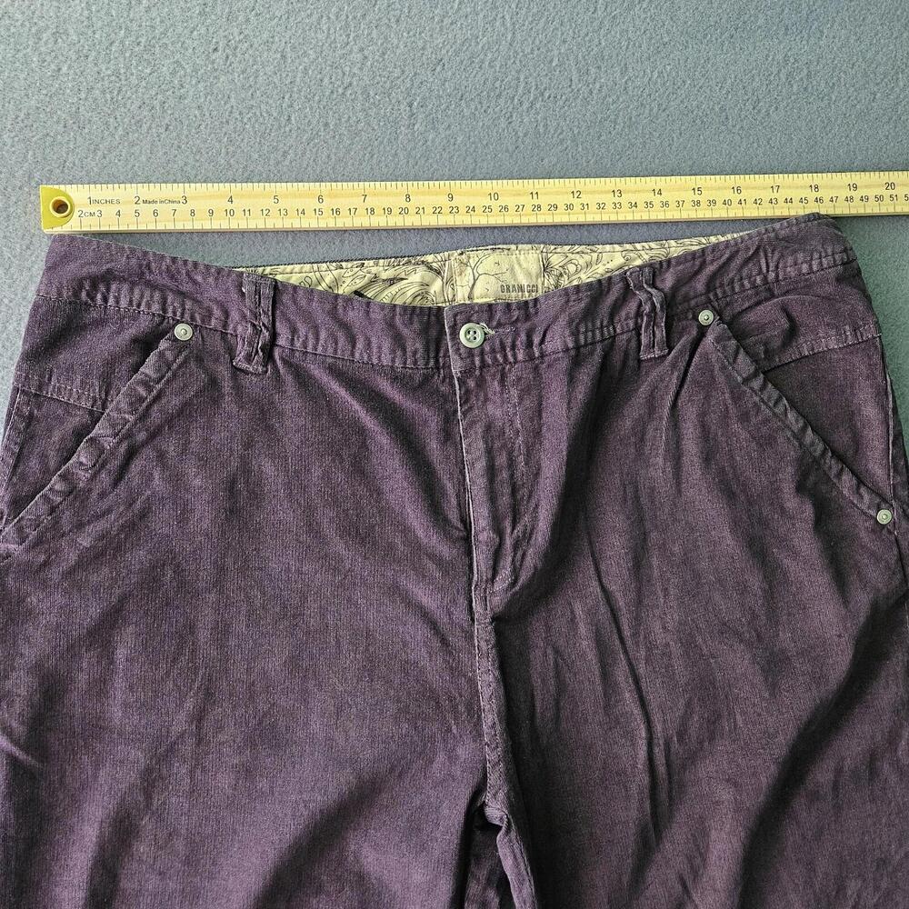 NWT Gramicci Women’s Corduroy Pants 14 Purple Outdoor Hiking Climbing Casual - Picture 2 of 9